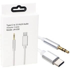 Resim HERSEY TAHTAKALEDEN Type C Çevirici Kablo 3,5 Aux Audio Adapter Cable Model Jh-030 Siyah Hızlı Şarj Kablosu 