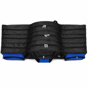Resim Olta/Kamış Çantası - Fishack - 3 Gözlü - Cepli - Siyah/Mavi - 120 cm 