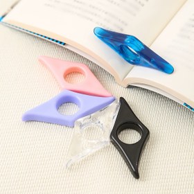 Resim Başparmak Kitap Destekleyici Akrilik Basınçlı Yer İşareti Okuma Yardımcısı, Kitap Klasörü Başparmak Halkası Sayfa Tutucu Basınçlı Yer İşareti Öğrenme İçin 