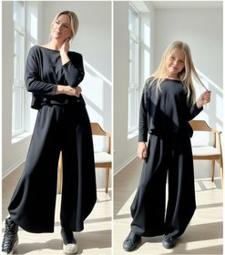 Resim Mona Black Rahat Şalvar Takım - M 