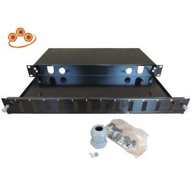 Resim Kastap 1U 12 Port19'' Fiberoptik Patch Panel (Kasetli) 
