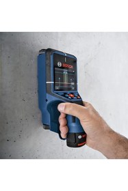 Resim Bosch Professional Duvar Tarayıcı D-tect 200 C (2 adet 12 V pil, (olmayan) gerilim taşıyan hatlar, 