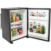Resim ISM 40 Litre Mini Buzdolabı Siyah – Sessiz Çalışan Otel Tipi Minibar Dolabı 