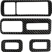 Resim Araba Karbon Fiber Pencere Camı Asansör Lexus Rx300 / 270 / 200t / 450h 2016-2019 İçin Dekoratif Etiket, Sağ Sürücü 1 Adet 