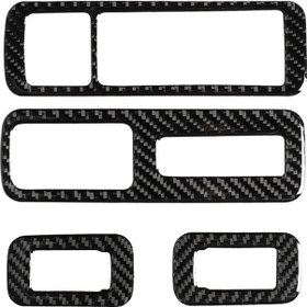 Resim Araba Karbon Fiber Pencere Camı Asansör Lexus Rx300 / 270 / 200t / 450h 2016-2019 İçin Dekoratif Etiket, Sağ Sürücü 1 Adet 