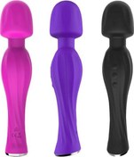 Resim Carmine 20 Modlu Pürüzsüz Silikon Su Geçirmez Şarjlı Masaj Wand Vibratör Pembe 
