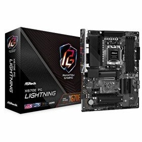 Resim Asrock X670E PG Lightning DDR5 7200 MHz OC M.2 HDMI/DP/USB-C PCIe 5.0 AM5 ATX Anakart 
