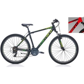Resim Carraro Force 700 43 cm 21 Vites V Fren Mat Kırmızı-Siyah-Beyaz Erkek Dağ Bisikleti 