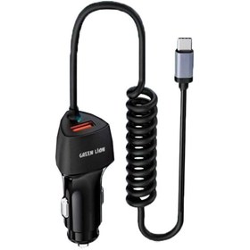 Resim Green Lion Entegre 38W Araba Şarj Cihazı (Tip-C Çıkışı) 