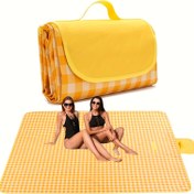 Resim Outdoor Piknik Matı Kamp Battaniyesi, Büyük Boy Plaj Battaniyesi Taşınabilir Seyahat Battaniyesi İç ve Dış Mekan Aile Oyunları için, Erkekler Kadınlar Barbekü Park Çimliği 198.12cm x 149.86cm, 198.12cm x 198.12cm, 149.86cm x 99.06cm 