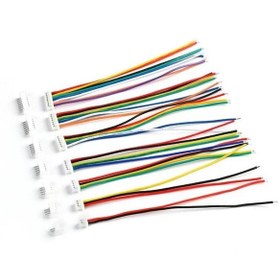 Resim 1,25mm JST 4 Pin Kablolu Konnektör Takım (180D Erkek)-20CM 