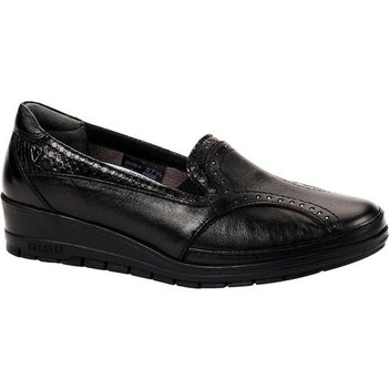 Forelli 25109 Mimoza-H Siyah Kadın Comfort Deri Ayakkabı