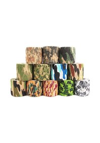 Resim Reedark 12 Adet Kamuflaj Bant - 5 Metre Esnek Yapışkan Koruma Bandı 