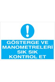 Resim Uytab Gösterge Ve Manometreleri... Uyarı Tabelası - 20x30 Foreks - M87 