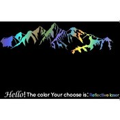 Resim Yansıtıcı Lazer-s 73cm X 20cm-large Vinil Çıkartmalar Rv Dağ İçin Karavan Vücut Dekor Macera Karavan Yan Çıkartması 
