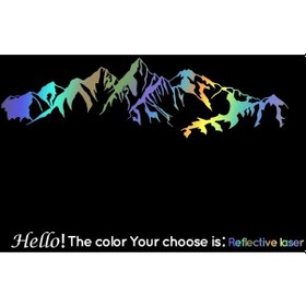 Resim Yansıtıcı Lazer-s 73cm X 20cm-large Vinil Çıkartmalar Rv Dağ İçin Karavan Vücut Dekor Macera Karavan Yan Çıkartması 