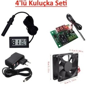 Resim 4'Lü Kuluçka Makinesi Seti, Dijital Zamanlayıcı, Kuluçka Termosta 