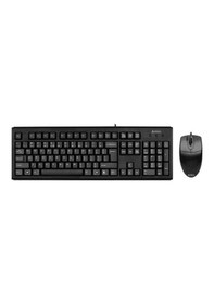 Resim A4 TECH KM-72620D USB Q Trk Optic Mouse Siya Multimedya Klavye 
