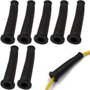 Resim 5/10 adet, Kauçuk Hortum El Matkabı Kablo Koruyucu, Elektrikli Aletler, Elektrikçiler için, Yüksek Sıcaklığa Dayanıklı, Elektrikli Alet Kesme Makinesi ve Matkap Kablo Koruma için İdeal 