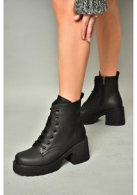 Resim Fox Shoes T996533009 Siyah Kalın Topuklu Kadın Bot Siyah 