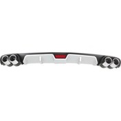 Resim HYM TUNİNG Volkswagen Golf 4 Uyumlu Difüzör Ortası Gri 4 Egzoz Çıkışlı Arka Ek 