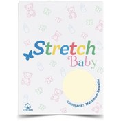 Resim Stretch Bebek Lastikli Çarşaf Krem 