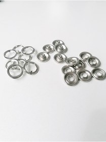 Resim Klinkshop 15 mm Nikel Renk Klikıt Çıtçıt - 25 Adet 