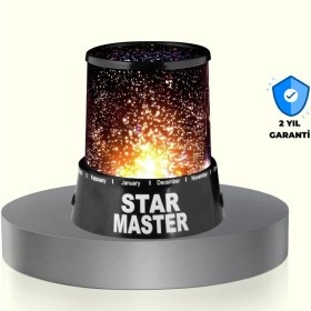 Resim Marsilyan LED Renk Değiştiren Yıldız Projektör Galaxy Efektli Gece Lambası 