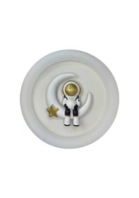 Resim Astromoon 3 Renk Ledli Tavan Plafonyer Avize Uzaktan Kumandalı Dimmerli Gece Lambası Modu 50 Cm Beyaz 