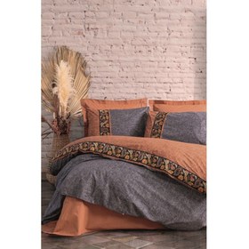 Resim Cotton Box Folk Art Çift Kişilik Nevresim Takımı Dalila Tarçın 