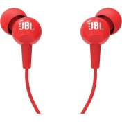 Resim JBL C100SIURED Mikrofonlu Kulakiçi Kulaklık CT IE Kırmızı 