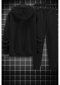 Resim Just Baskılı Eşofman Takımı Siyah 