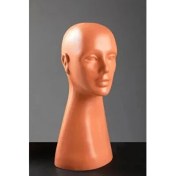 Resim Bayan Büst Kafa Mankeni Plastik Ten Rengi - Şal, Eşarp ve Peruk Mankeni 