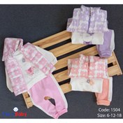 Resim Fery Baby Mulyoso Butiq Papatyalı Ayı Mikro 3'lü Kapşonlu Somon Kız Bebek/çocuk Takım 