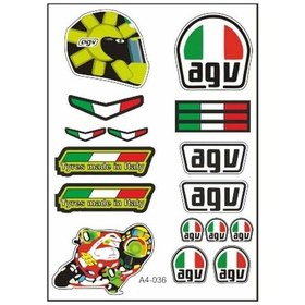 Resim A4 Sticker 036 Tek Paket Çoklu Sticker Çok Renkli 
