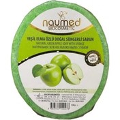 Resim Yeşil Elma Özlü Batık Ve Çilek Bacak Onarımına Yardımcı Doğal Süngerli Sabun 130gr Elma 