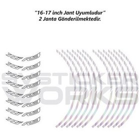 Resim Yamaha Yzf-r3 Yazılı Jant Sticker Dış Ve İç Set Sticker Jant Şeridi Hologram 99811102 