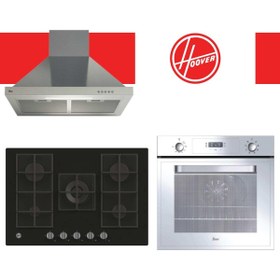 Resim Hoover Luxora Ankastre Set ( HOT3051WI/E Beyaz + HVG74K3B 75 cm Siyah + HCH6MXTK inox ) 