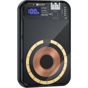 Resim Dexim S5 10.000mAh PD Powerbank Şeffaf Magsafe Dijital Göstergeli Taşınabilir Hızlı Şarj Cihazı 