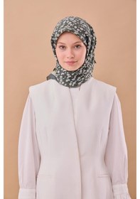 Resim Silk Home Aura Eşarp 140005-11 Koyu Yeşil, Gümüş, Çimen Yeşili 