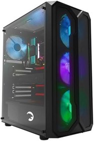 Resim GamePower Aura 4 * 120mm Siyah Fan A-RGB Şerit Led 650W 80+ Bronze Power Supply Gaming Kasa 