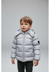 Resim Benitto Kids Erkek Bebek Şişme Mont 51374 Gri 