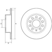Resim Vw Golf Plus 1.6 Fsi 2004-2008 Delphi Arka Fren Diski N11.5080 