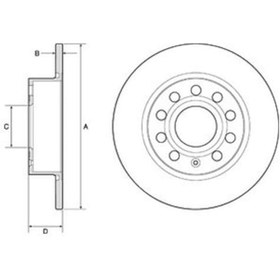 Resim Vw Golf Plus 1.6 Fsi 2004-2008 Delphi Arka Fren Diski N11.5080 