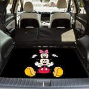Resim Su Geçirmez PVC Araç Bagaj Astarı - Dayanıklı, SUV ve Kamyonetler için Mickey Polyester Lekesiz Kargo Matı - Aracınızı Temiz ve Düzenli Tutar, Şık ve Basit Tasarım 