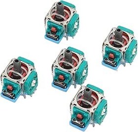 Resim Zunate için 5 adet yedek joystick, için yeni analog çubuk, kompakt ve hassas Gamepad 3D Joystick, tekerlek başparmak çubukları, Joystick-Rocker modülü, için yedek 