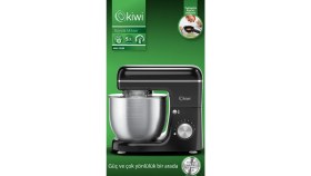 Resim Özbience KMX-3638 5,3 Lt 1300W Stand Mikser, 8 Hız, Hamur Yoğurma, Siyah 