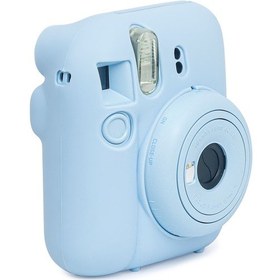 Resim Instax Mini 12 Makine Uyumlu Mavi Koruyucu Silikon Kılıf 