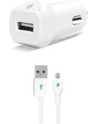 Resim Ttec Speedcharger Serisi Micro Usb Kablolu 2.1a Araç Şarj Cihazı Beyaz 