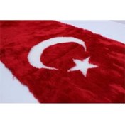 Resim Peluş Göğüs Torpido Örtüsü Türk Bayraklı Kesilebilir Kar 